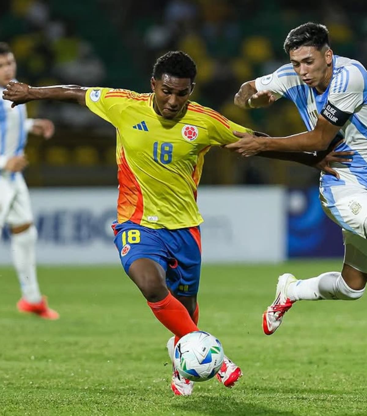 Miguel Ágamez, volante de Colombia. //Cortesía.