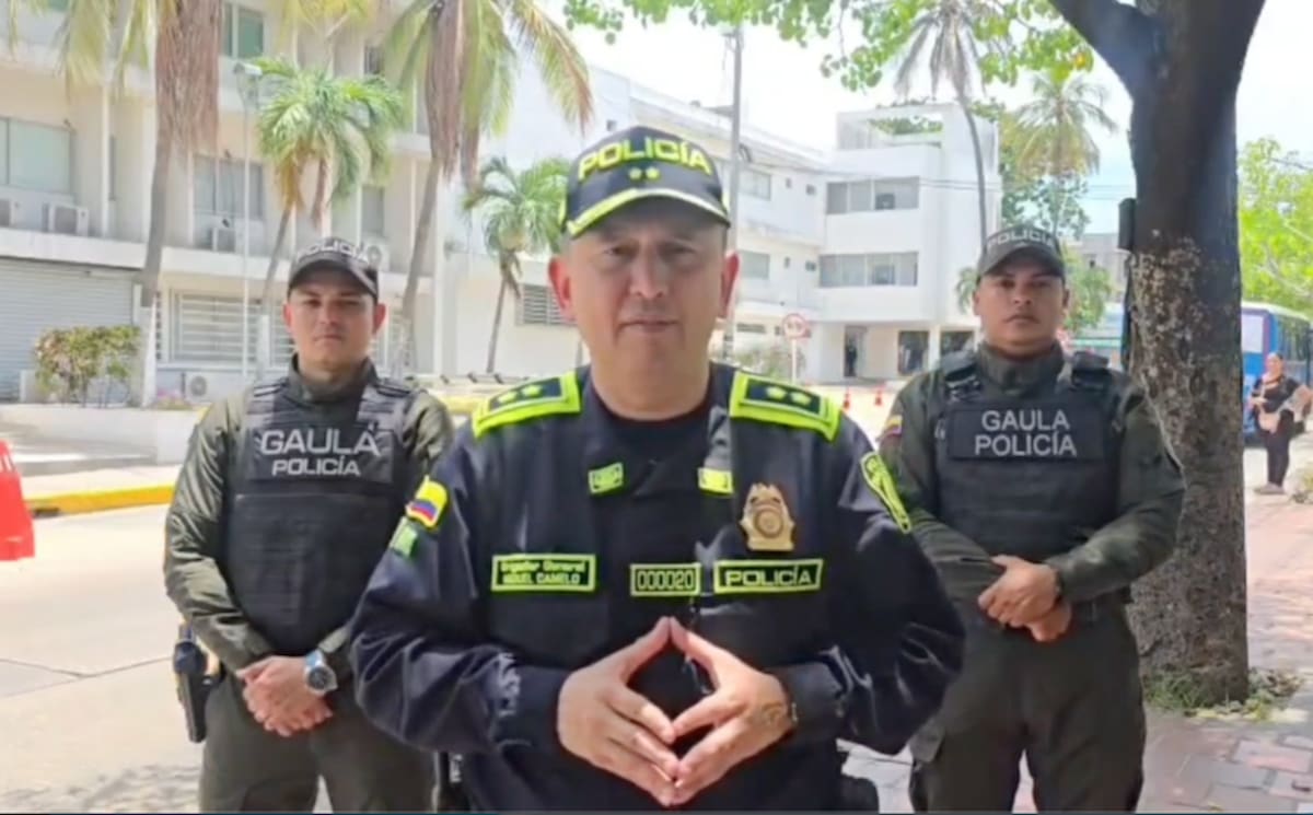 Brigadier general Miguel Andrés Camelo Sánchez, comandante de la Policía Metropolitana de Barranquilla,//Cortesía Policía Mebar.