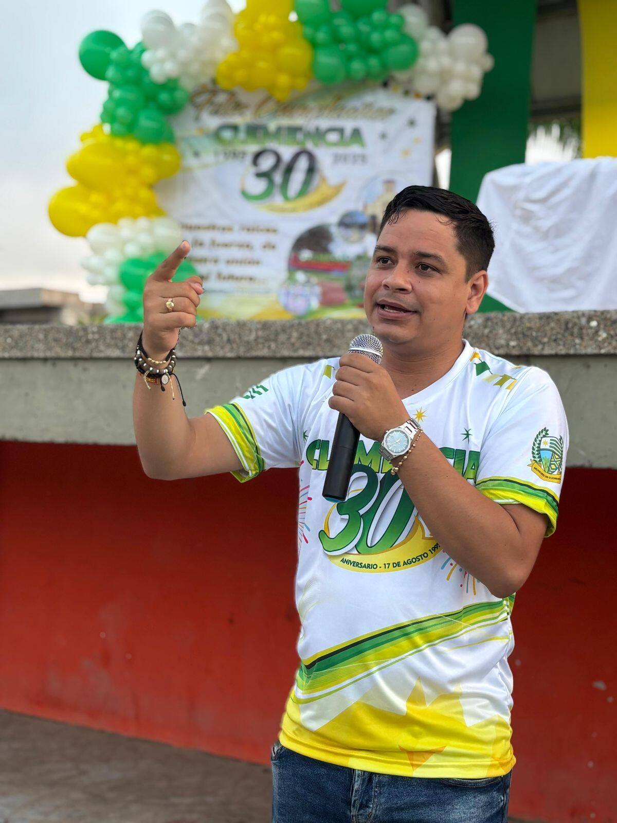 Miguel Barrios Coneo, alcalde de Clemencia, Bolívar. // Foto: Cortesía.