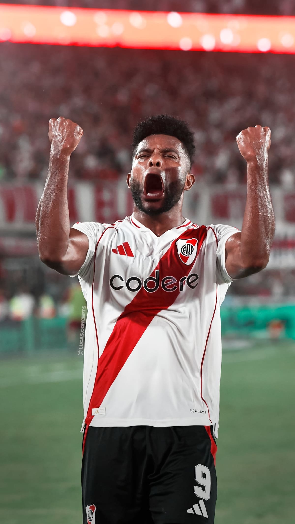 Miguel Borja, atacante colombiano del River Plate que debuta este miercoles en el Mundial de Clubes.//AP