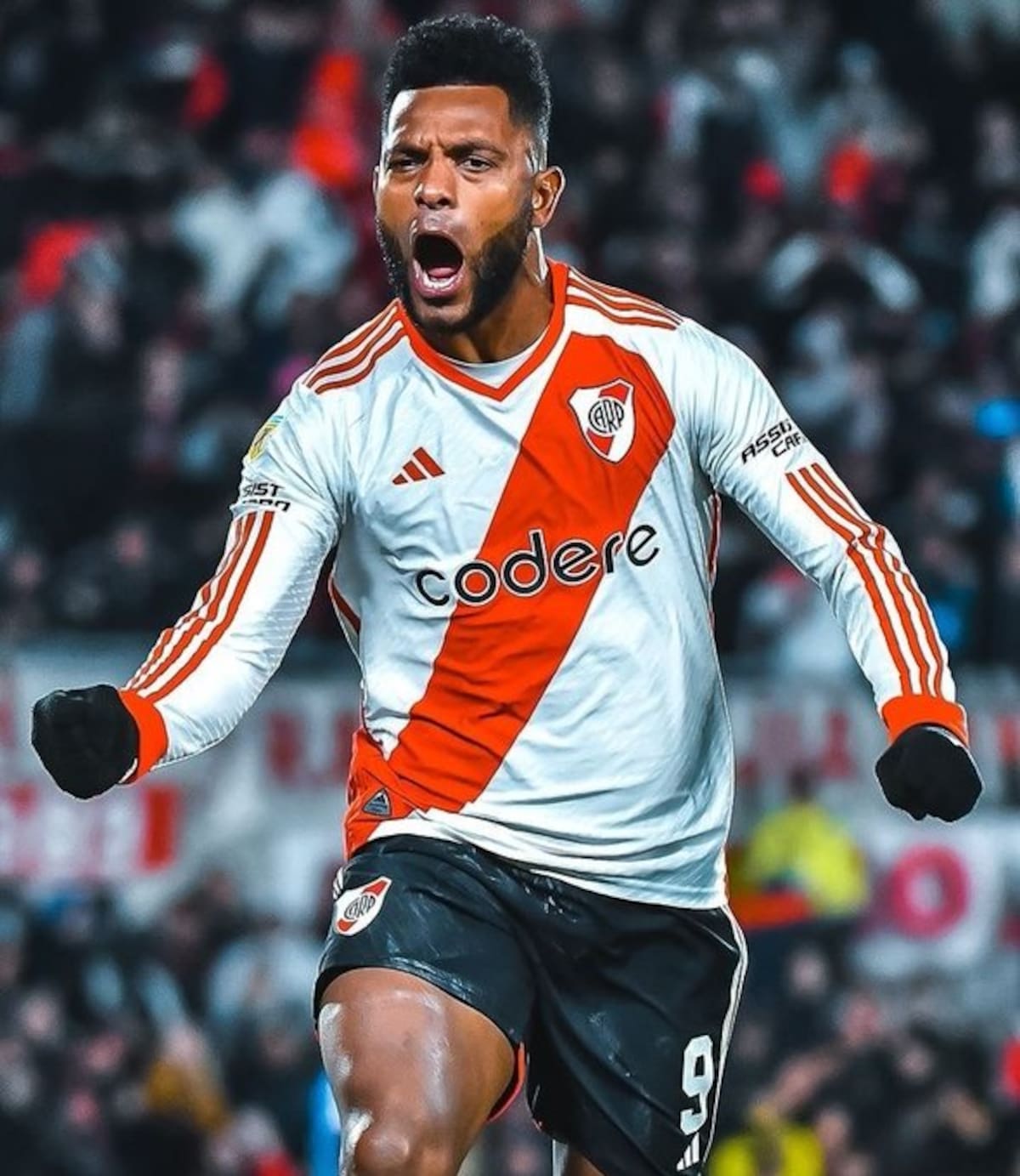 Miguel Borja, carta ofensiva del River Plate de Argentina.//X