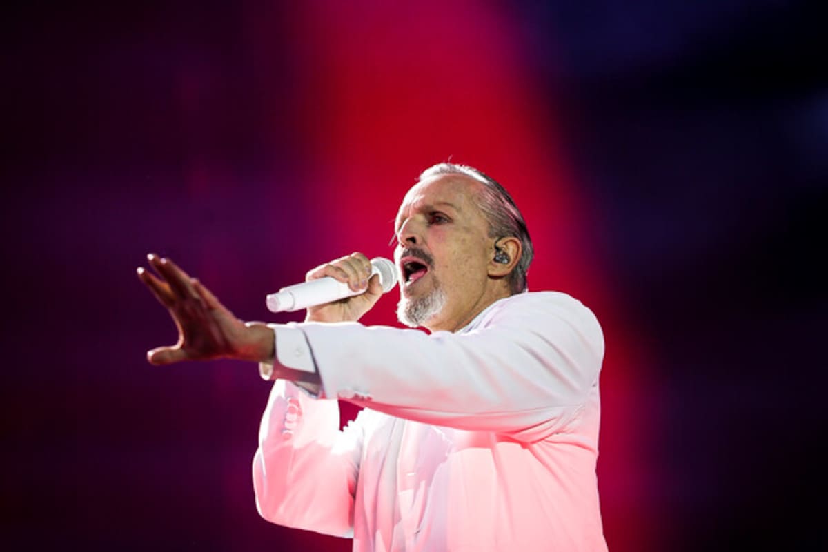 Miguel Bosé en Bogotá. // Foto: Colprensa