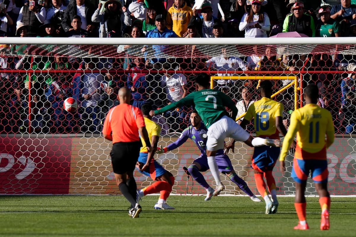 Video: Vea el golazo con el que Bolivia le ganó a Colombia en Eliminatorias