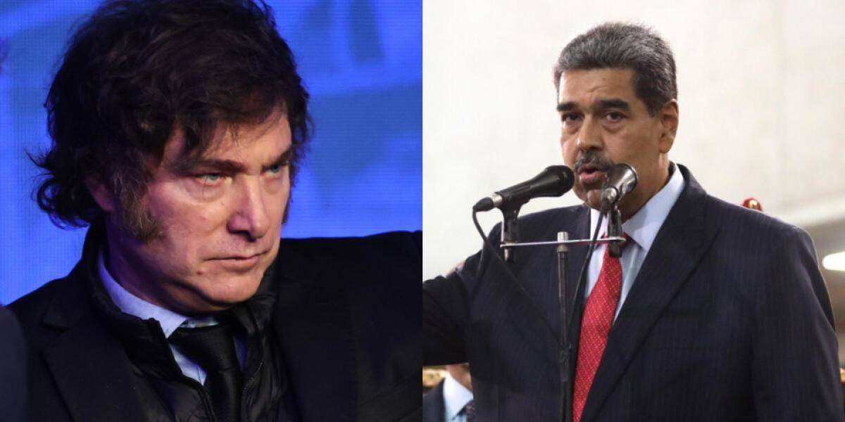 Javier Milei y Nicolás Maduro