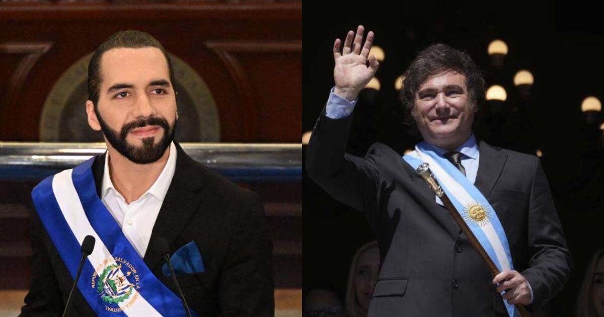 Nayib Bukele y Javier Milei. // Foto: ilustración
