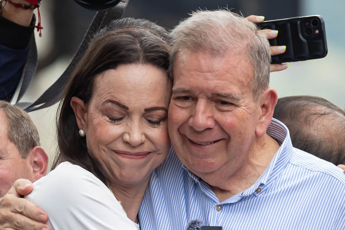 Edmundo González y María Corina Machado. // Foto: EFE