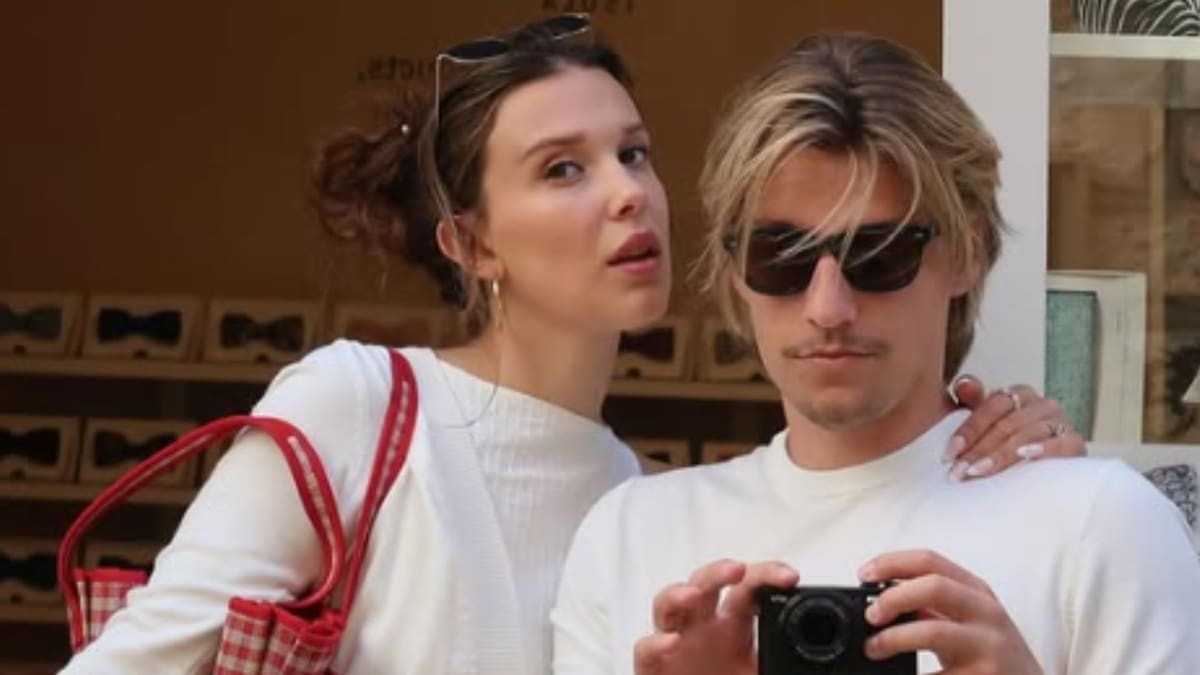 Millie Bobby Brown junto a su esposo. // IG @jakebongiovi
