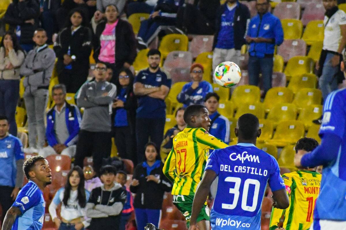 Primer tiempo: Real Cartagena cae ante Millonarios en la Copa Betplay