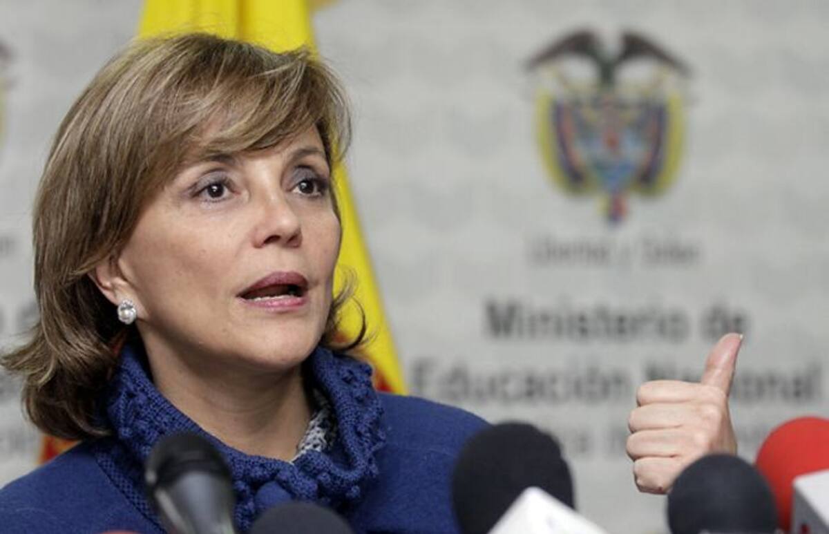 María Fernanda Campo, ministra de Educación. COLPRENSA