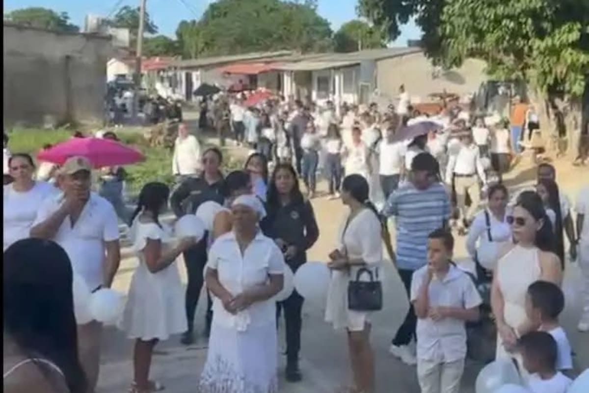 Así despidieron a Shelsy Navarro, la niña de 3 años encontrada muerta en saco
