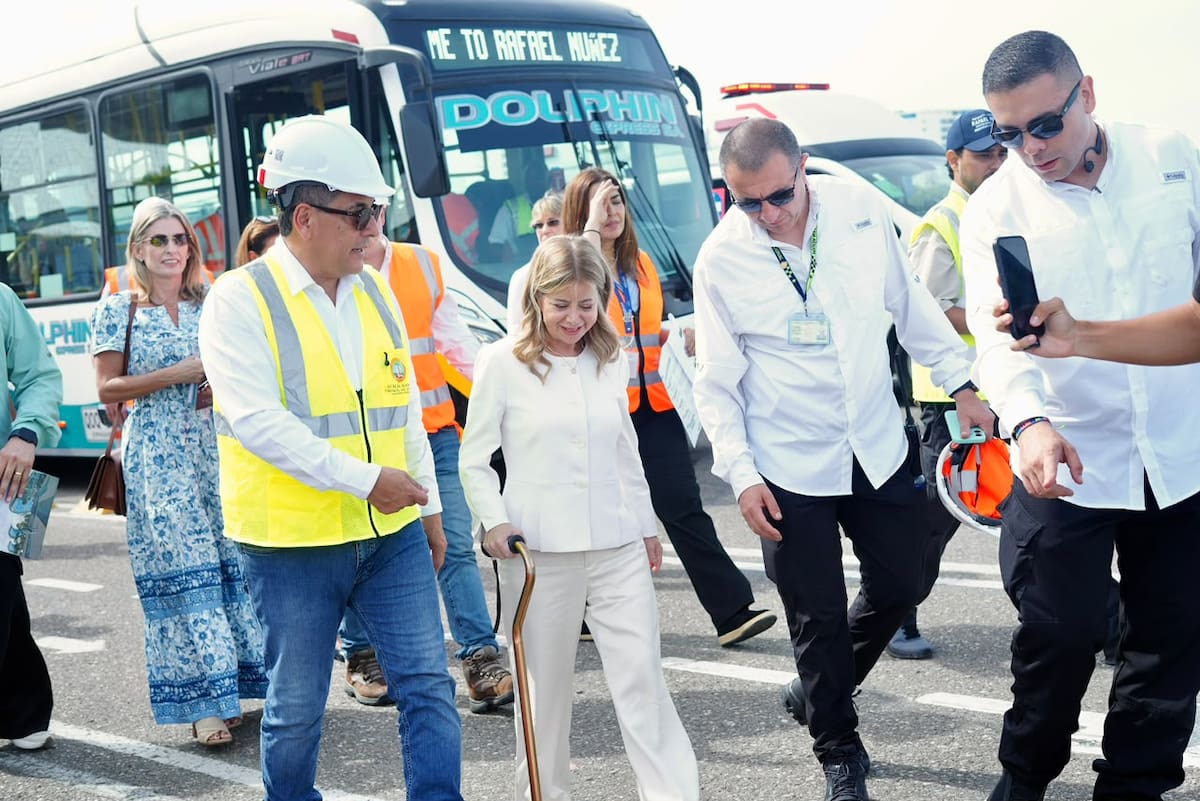 El alcalde Dumek Turbay y la ministra Elsa Noguera. // Cortesía - Alcaldía de Cartagena