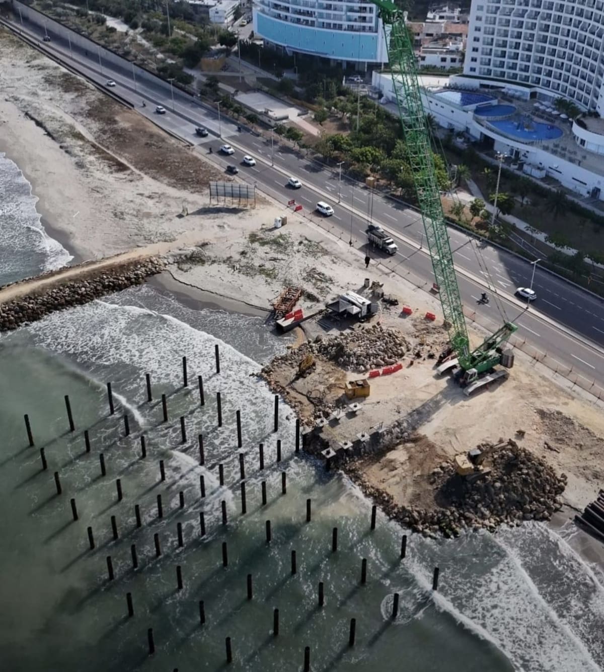 Los trabajos en el Mirador del Sol presentan un 25% de avance. // Foto: cortesía
