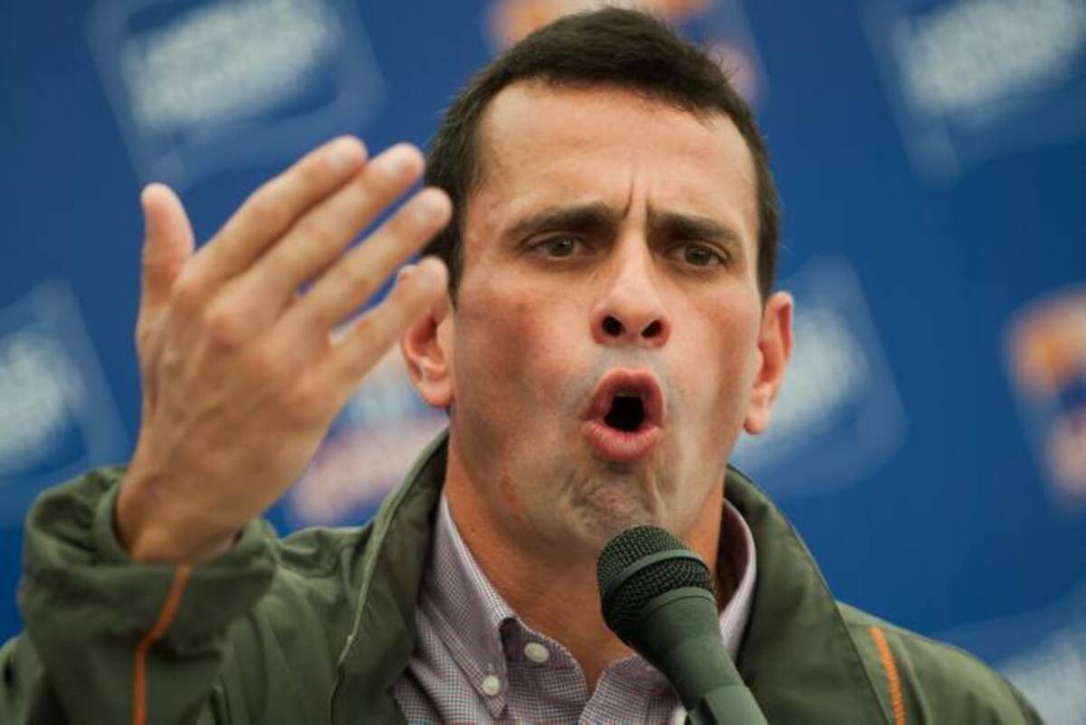 Henrique Capriles, candidato presidencial de la oposición venezolana. AFP LEO RAMIREZ