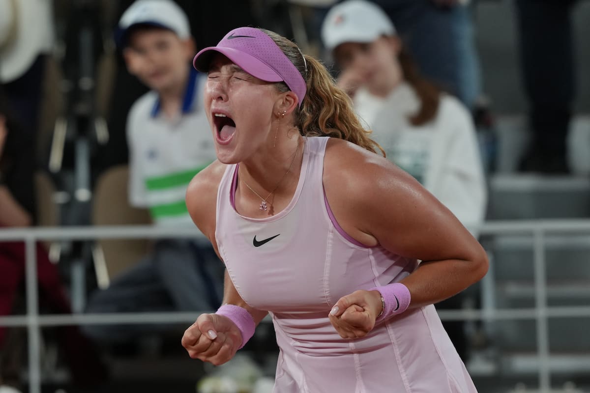 La rusa Mirra Andreeva es la primer finalista del Roland Garros