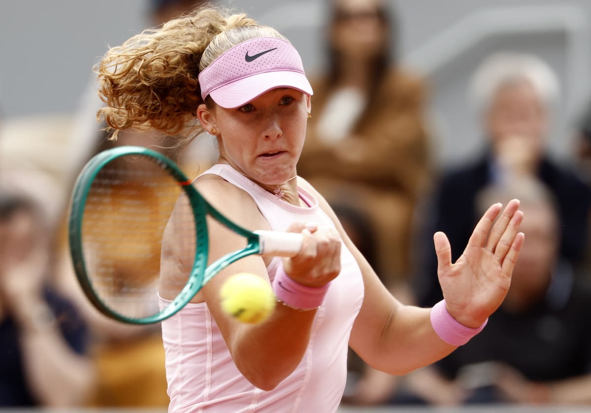 La rusa Mirra Andreeva jugará su primera final en el Roland Garros. //Foto, EFE: YOAN VALAT