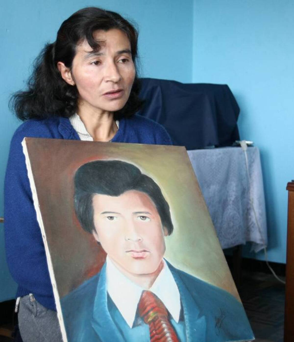 Miryam Suspes Celis, hermana menor del chef de la cafetería del Palacio de Justicia David Suspes Celis. NELSON RÍOS - COLPRENSA