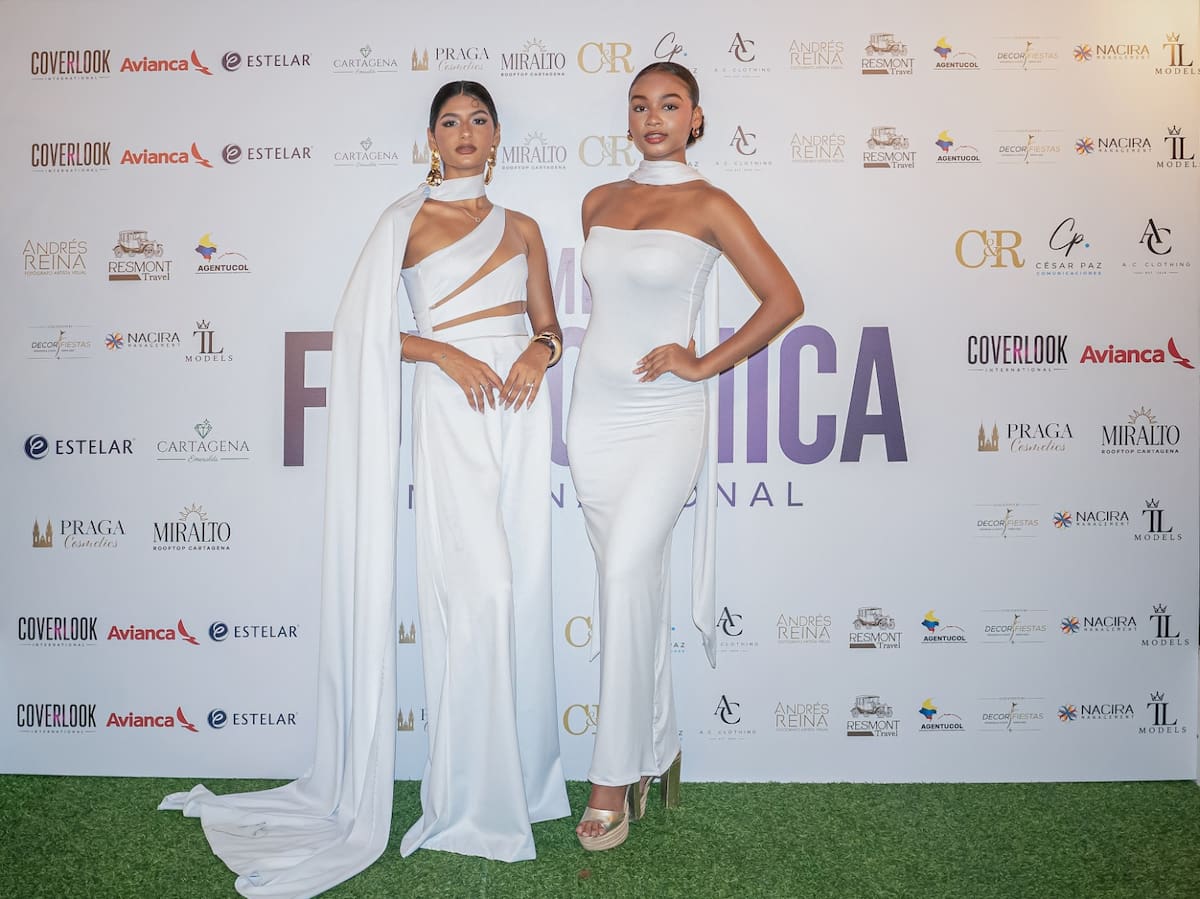 Karla Martín Leyes, Miss Fotogénica Internacional; y Deisy Puerta, Miss Fotogénica Bolívar. //Foto cortesía: Iván Buelvas Martínez
