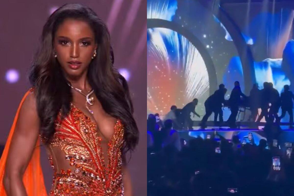Miss Jamaica 2025 está en UCI tras fuerte caída en Miss Universo