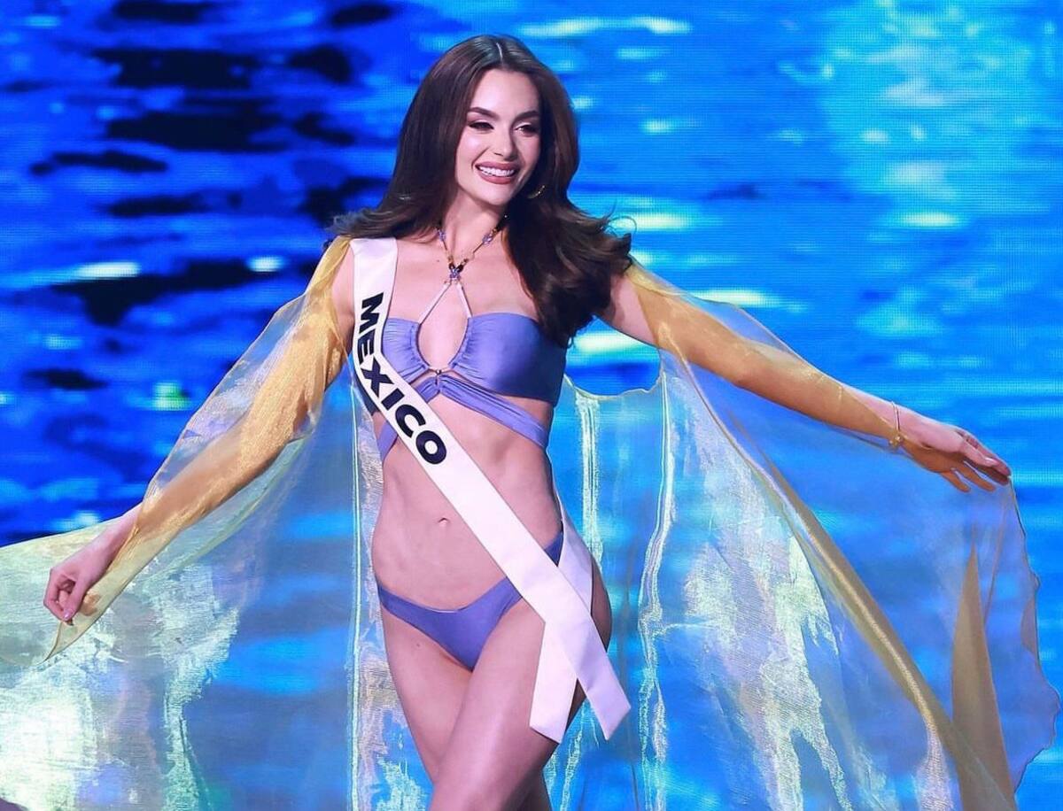 Miss México, entre el top 5. //Foto: Tomada de redes sociales.