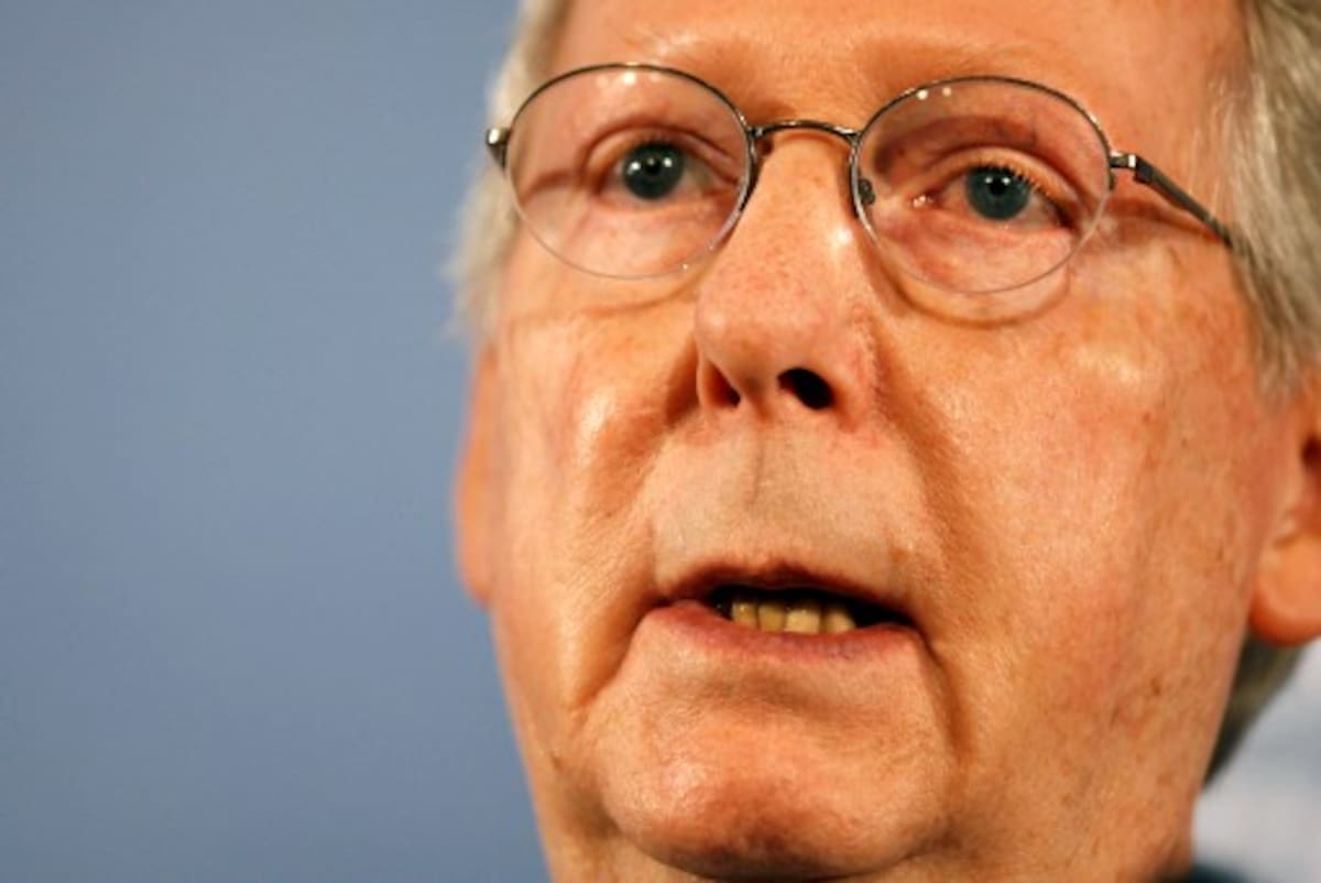 Mitch McConnell, jefe de la bancada republicana. ARCHIVO
