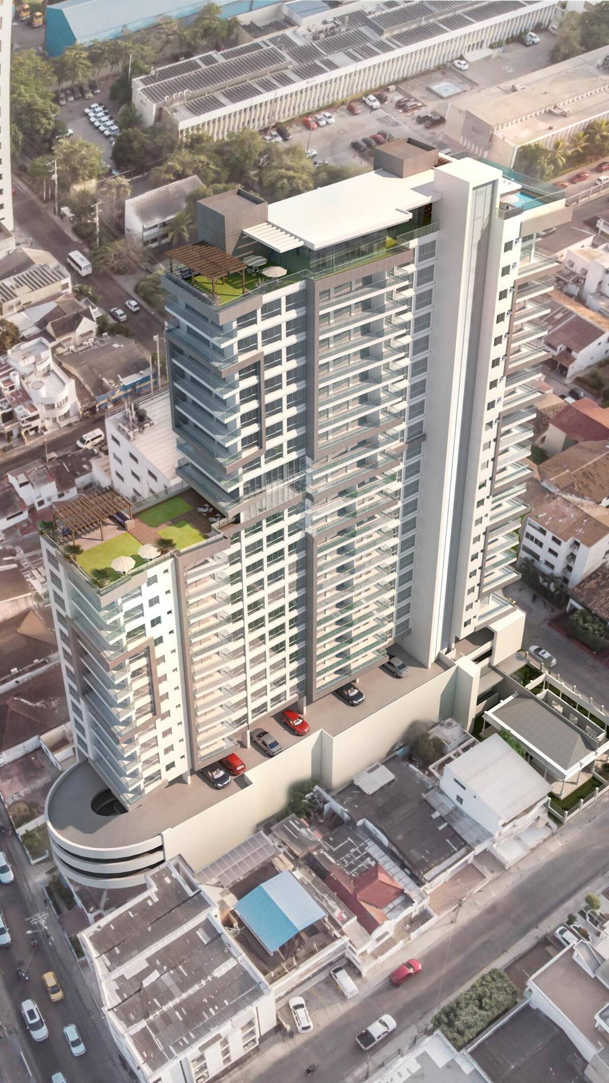 Así se verá el edificio Mizar, que se construirá en Manga. // Cortesía.