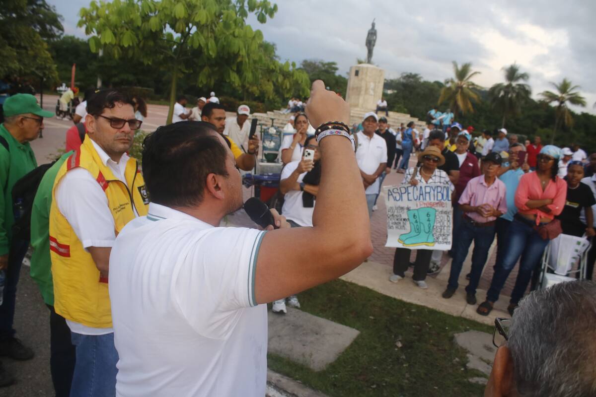 En Cartagena así se fue la manifestación en favor del presidente Petro