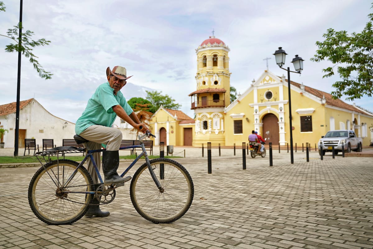 Plaza de Mompox, Bolívar. //cortesía Gobernación de Bolívar.