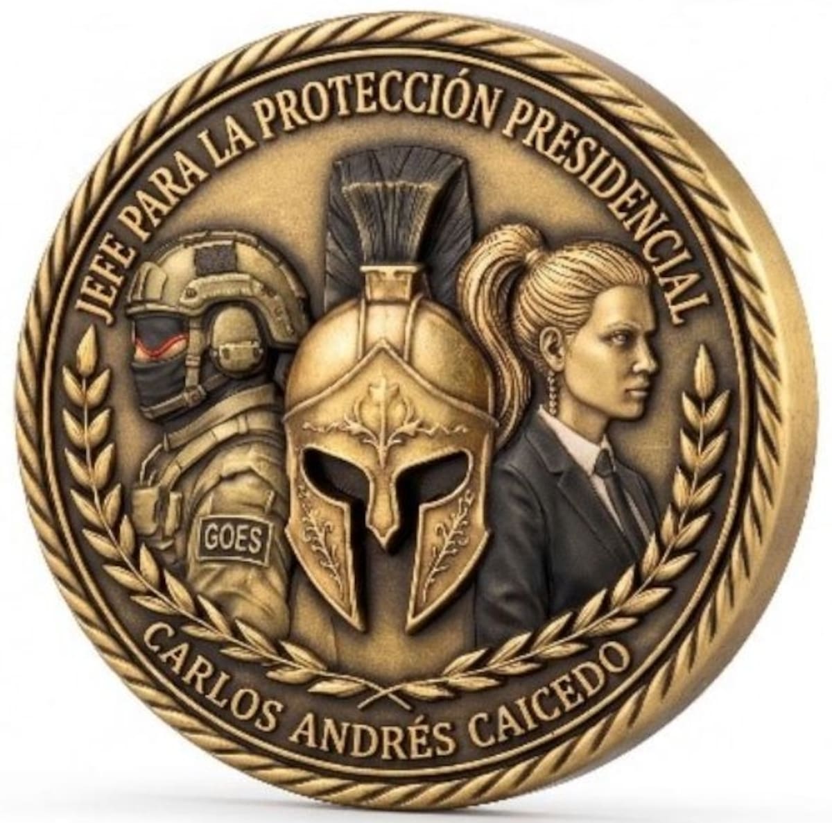 Septiembre 22 de 2026. Moneda conmemorativa de Abelardo de la Espriella. (Foto: Presidencia)