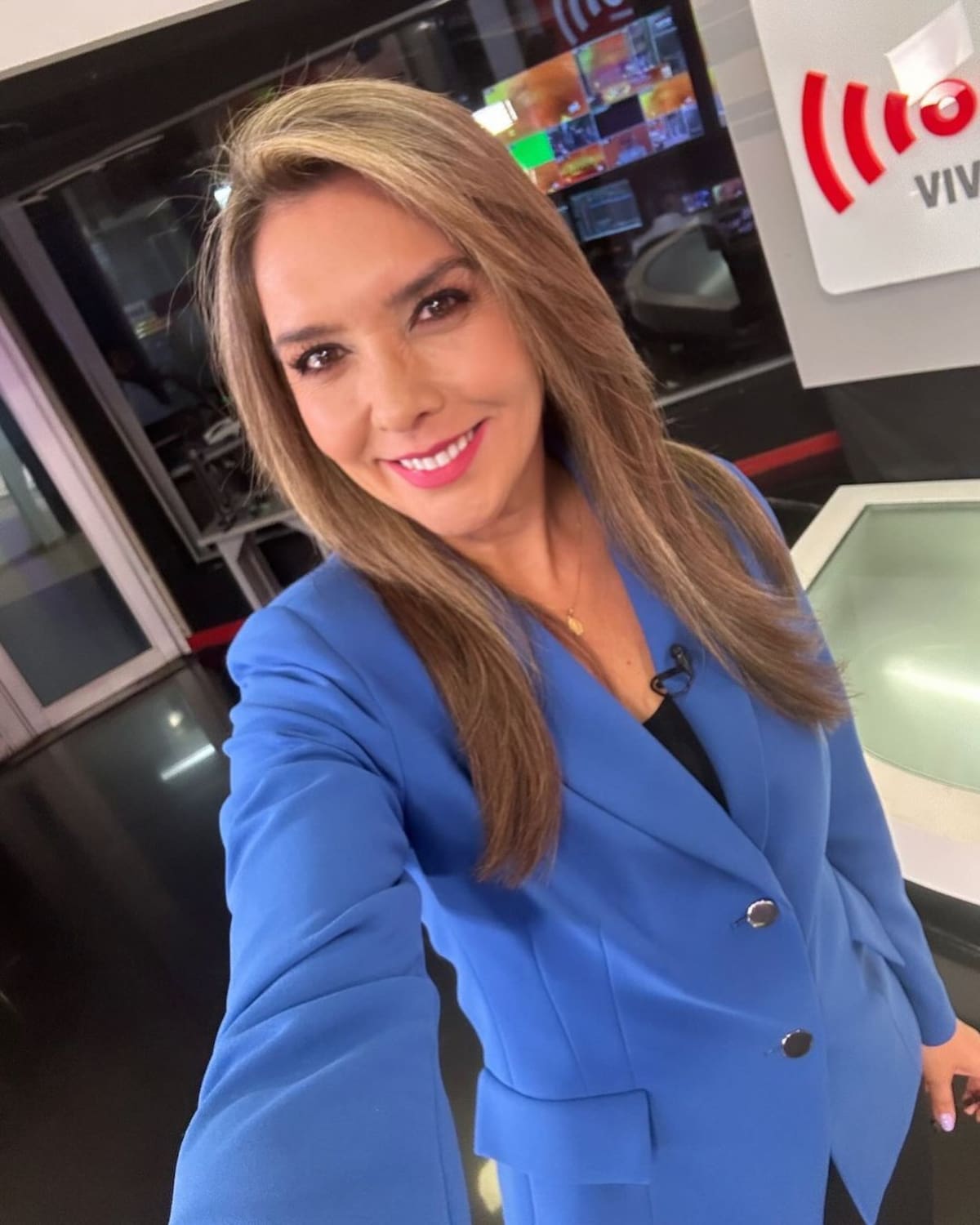 Mónica Rodríguez durante su paso por Noticias Uno. //Foto: IG.