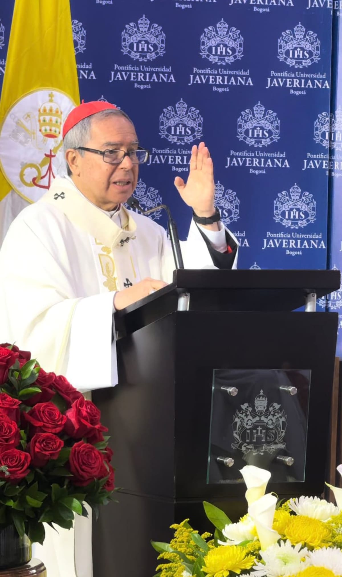 Monseñor Luis José Rueda, en medio de una congreso católico. // Foto: Cortesía - Conferencia Episcopal Colombiana.