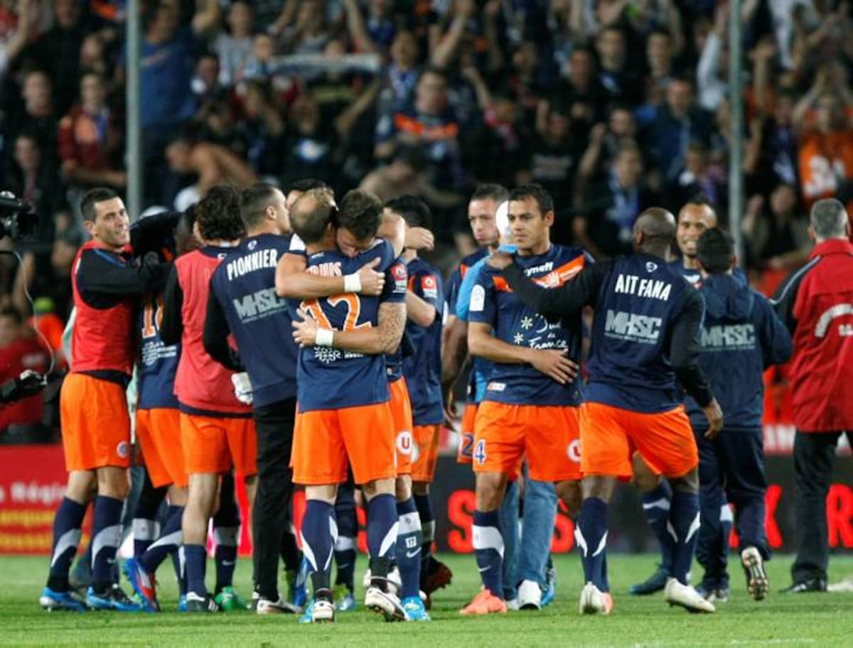Montpellier ganó por primera vez la liga francesa de fútbol. AP