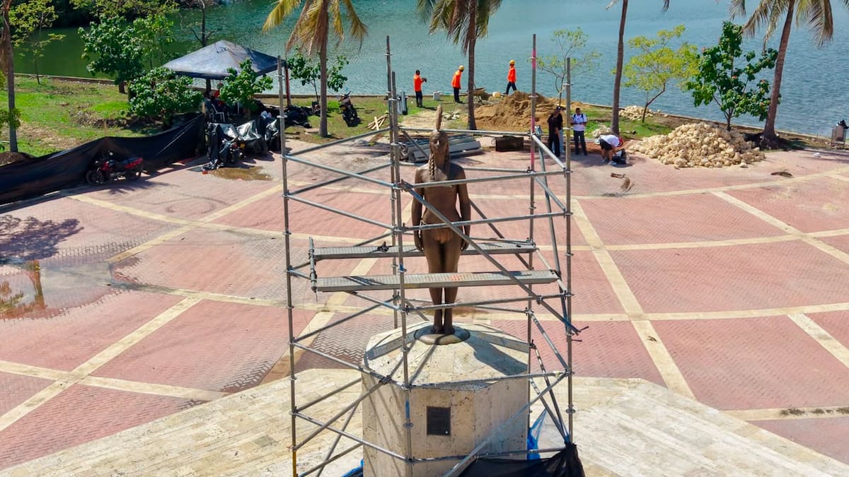 La India Catalina es uno de los monumentos más emblemáticos y fotografiados de Cartagena y de Colombia. // Foto: cortesía - Alcaldía de Cartagena