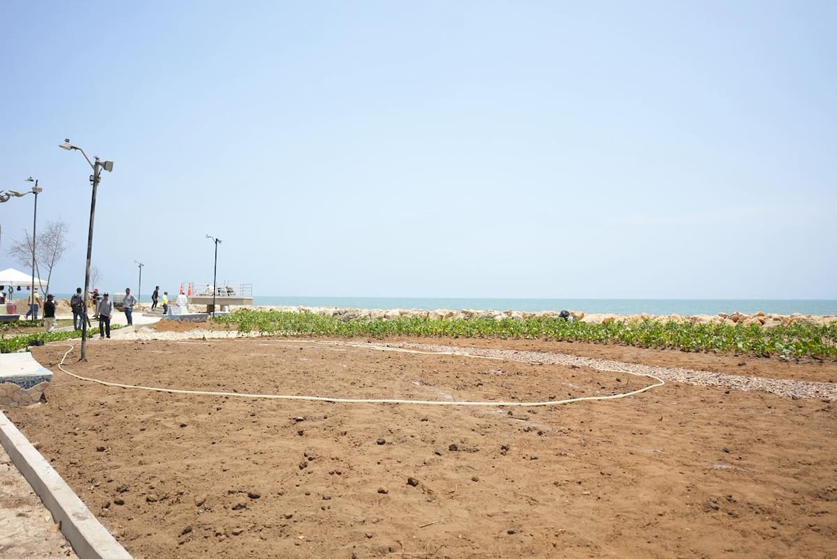 El nuevo balcón-mirador estará en el sector de Los Alcatraces, frente al mar Caribe. // Foto: Cortesía - Alcaldía de Cartagena.