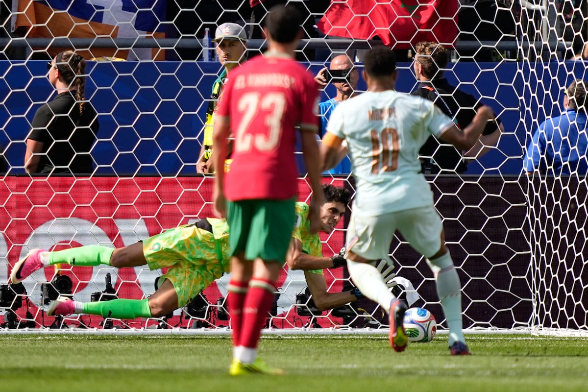 Video: el penal que botó Mbappé ante Marruecos en los cuartos de final