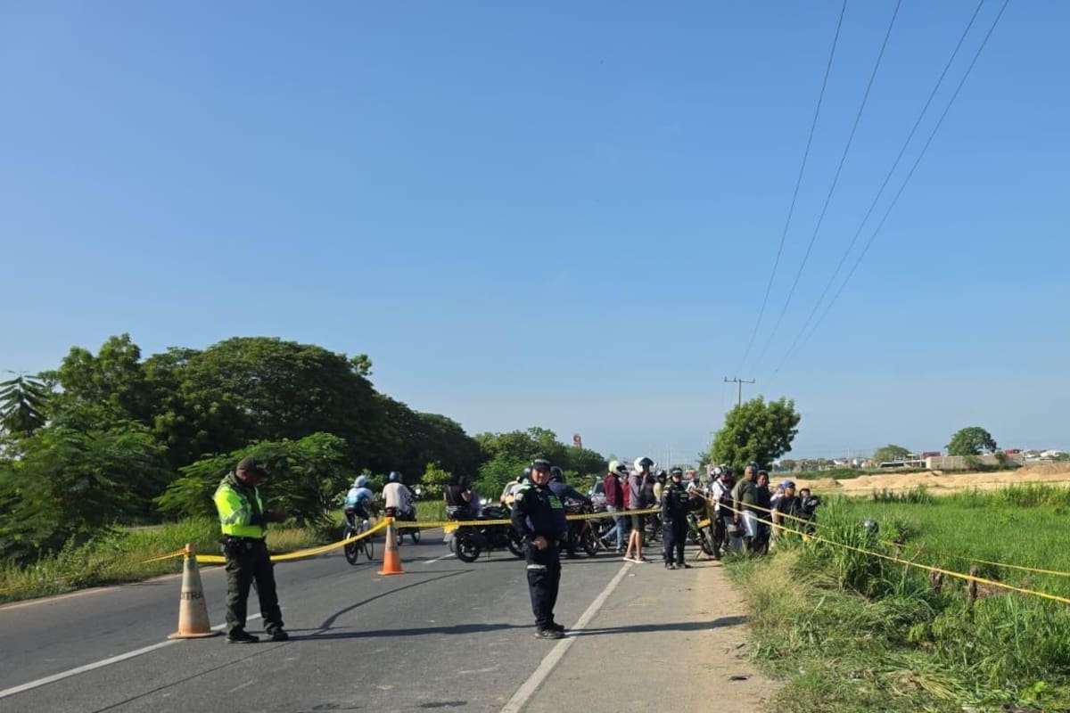 Néstor Julio, la víctima fatal que cayó con su moto a una cuneta entre Cartagena y Turbaco
