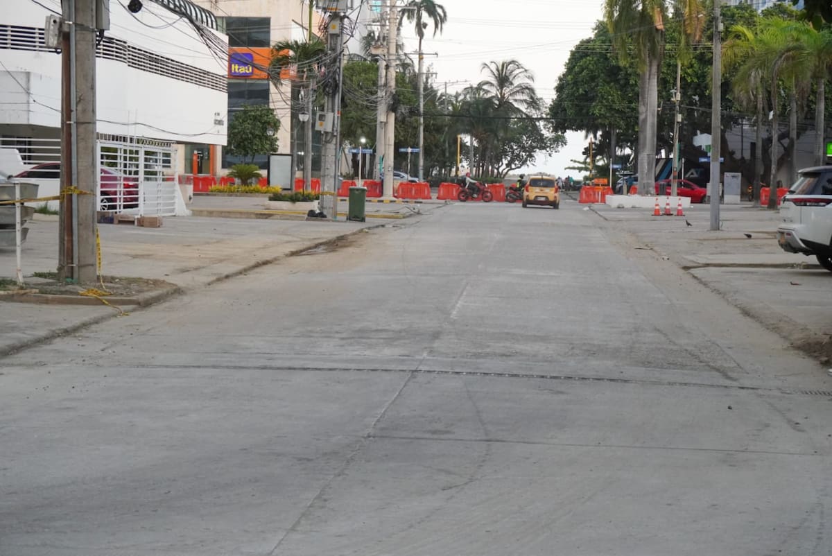 Así cambia la movilidad en Bocagrande por las obras del proyecto 4 en 1. // Foto: cortesía de la Alcaldía de Cartagena.