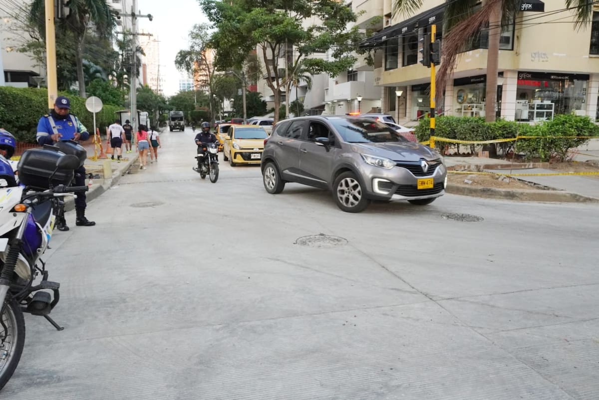 Así cambia la movilidad en Bocagrande por las obras del proyecto 4 en 1. // Foto: cortesía de la Alcaldía de Cartagena.