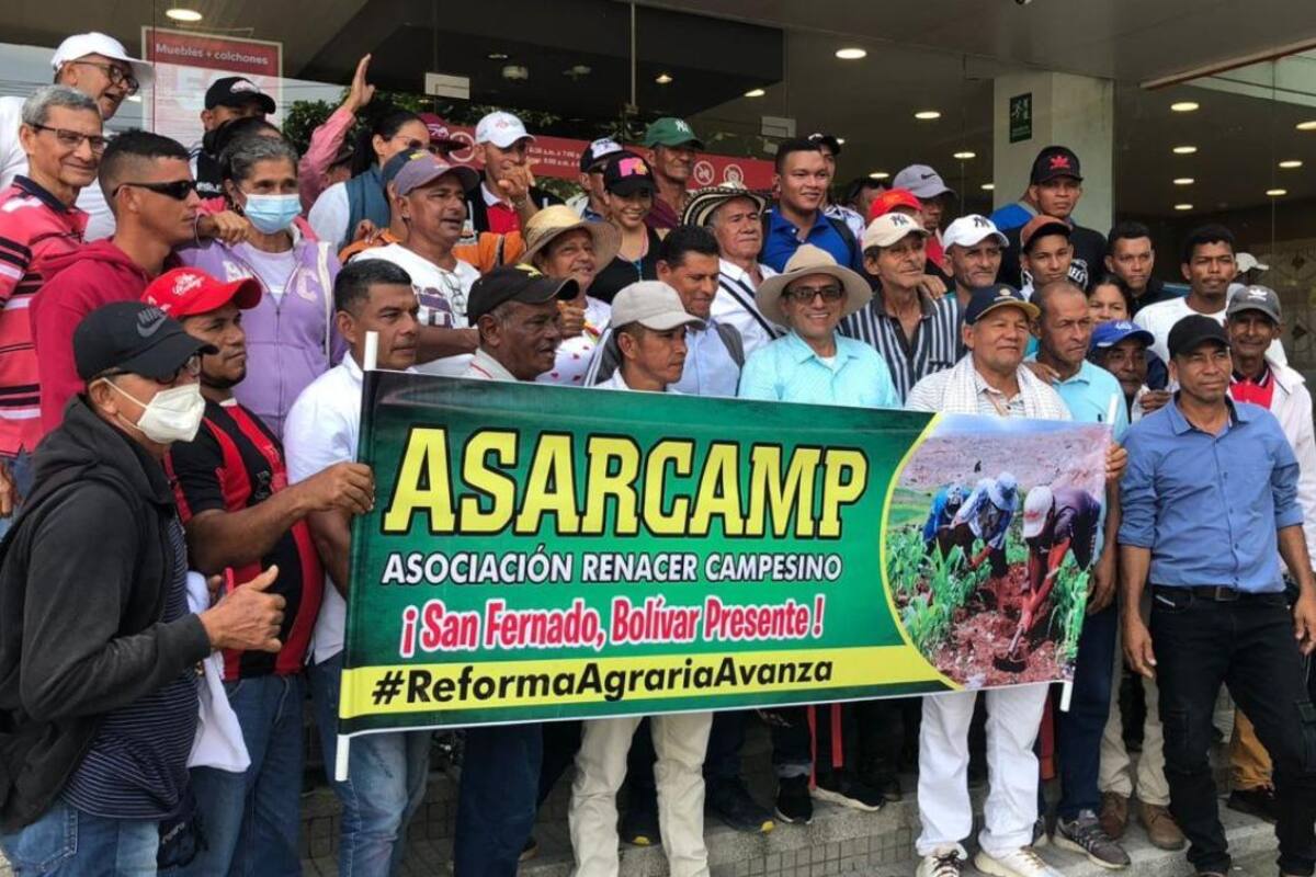 Campesinos apoyan la reforma agraria con marcha en Cartagena