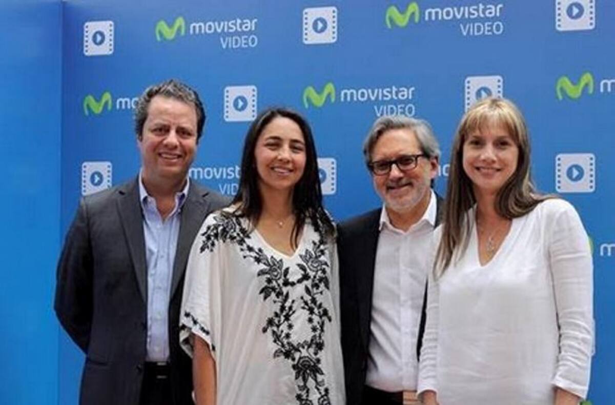De izquierda a derecha: Camilo Aya, director de Mercadeo de Movistar; Carolina Navarrete, directora de Televisión y Contenidos; Ariel Pontón, CEO de Movistar en Colombia, y Katiuska Veliz, gerente de Televisión y Video de Movistar. Cortesía