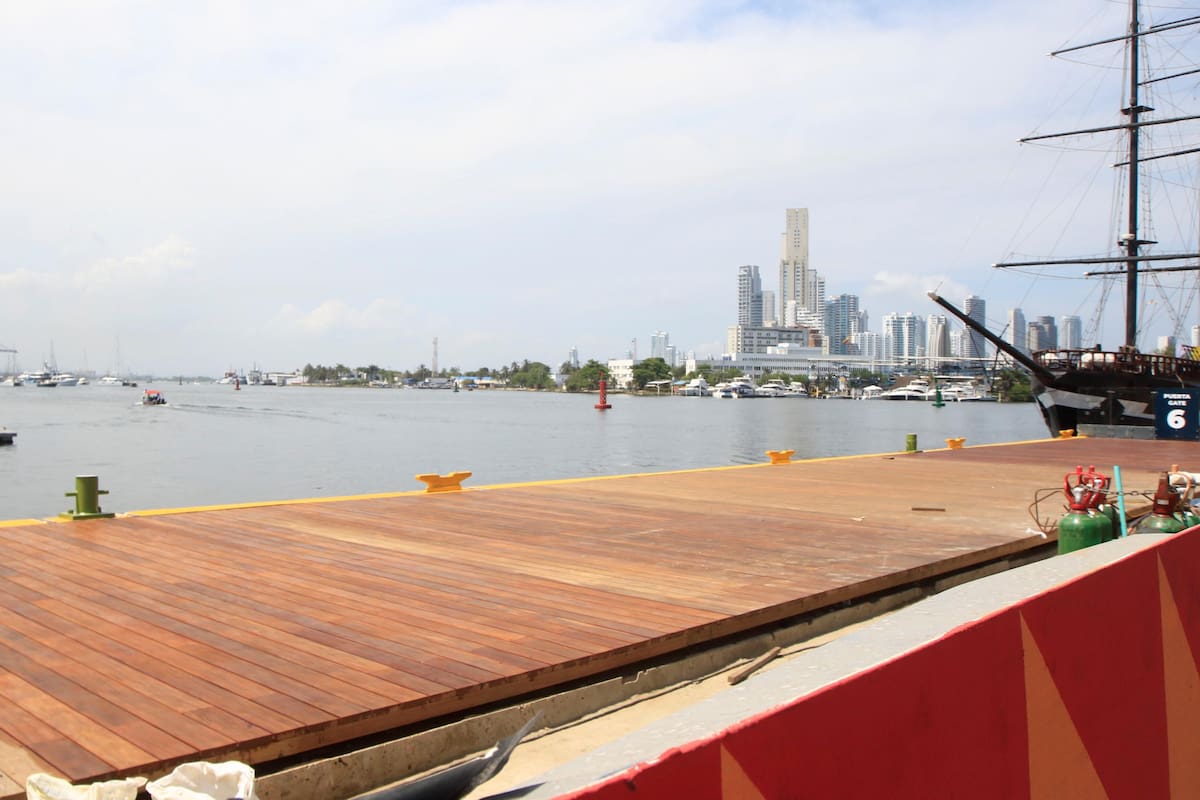 Obras del muelle La Bodeguita: está listo el 94% de la primera fase