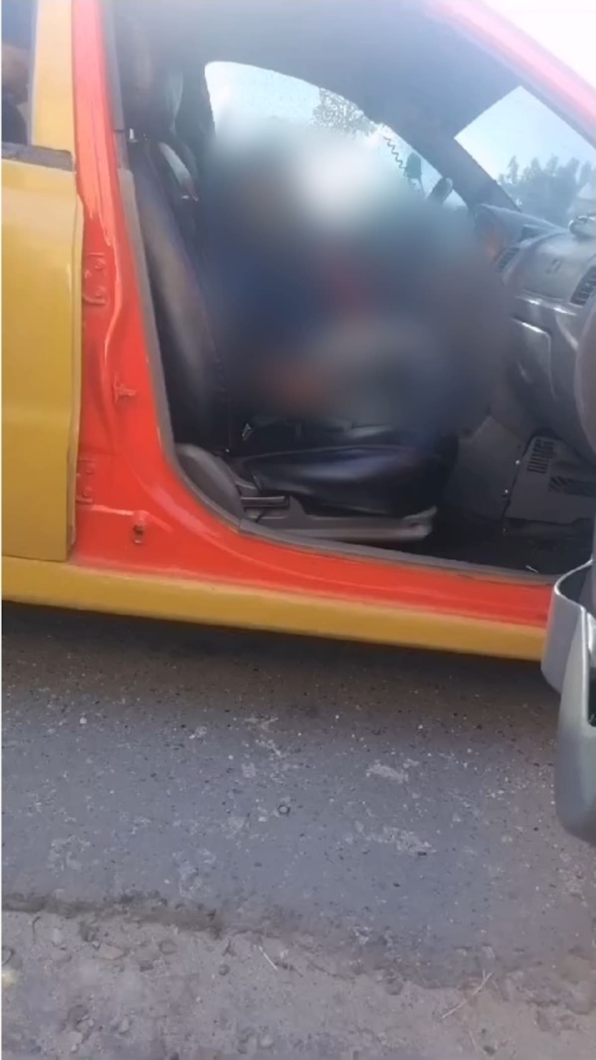 Muerte de taxista en Santa Marta. //Foto de redes sociales