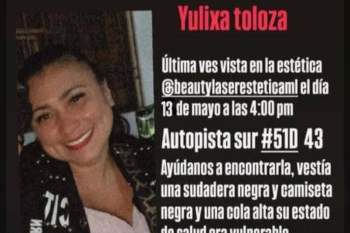 Yulixa Toloza, la mujer que desapareció luego de practicarse un procedimiento estético