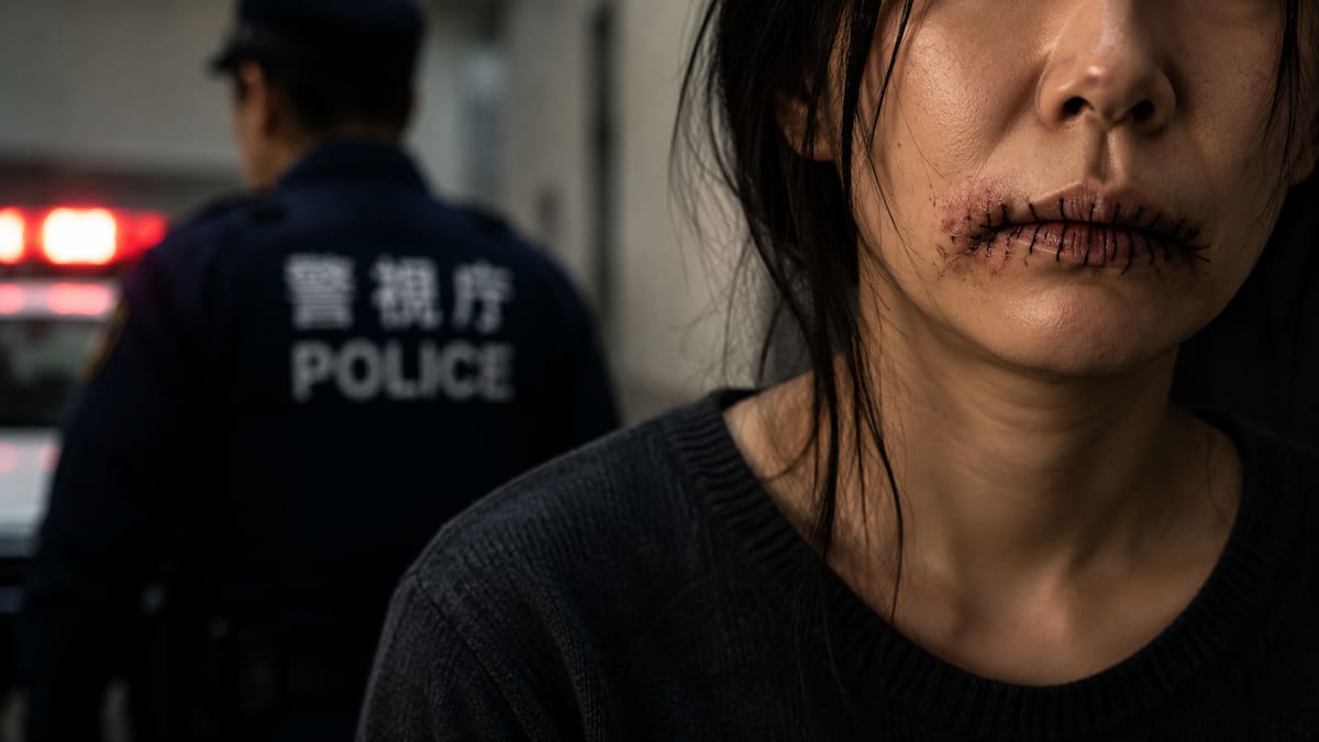 Mujer habría cosido los labios de su compañera tras una discusión en Japón. // Foto: imagen generada con IA.