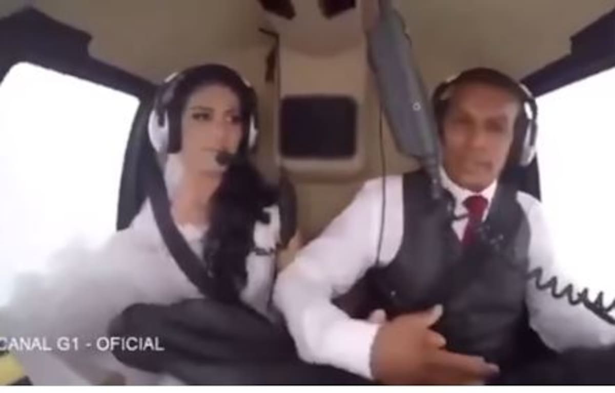 Mujer murió en accidente en helicóptero en Brasil.