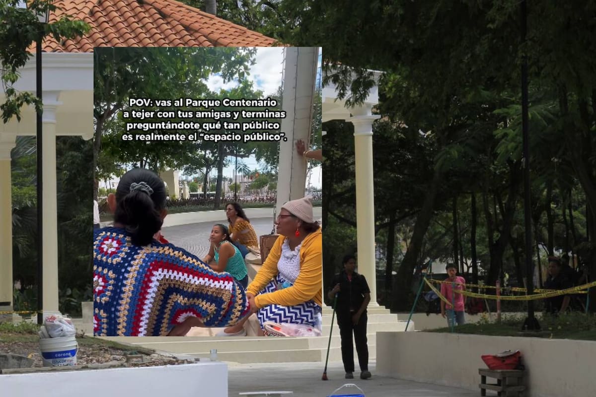 Mujeres denuncian restricción para tejer en Parque Centenario de Cartagena