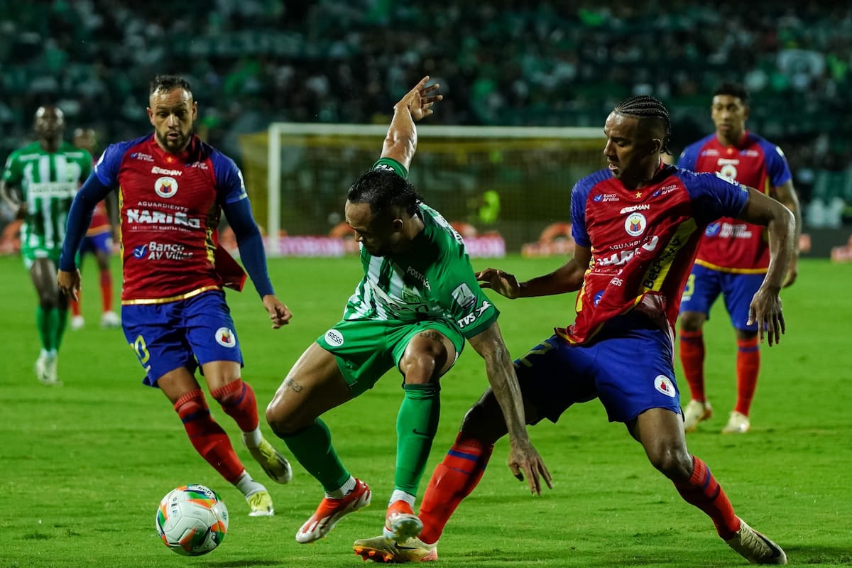 Atlético Nacional le ganó 2-1 al Deportivo Pasto