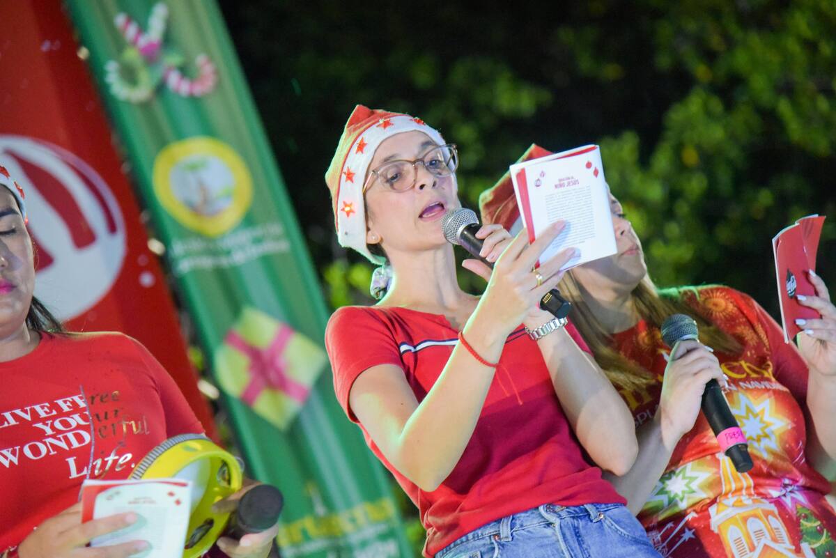 La Villa de Santa de Coca-Cola adornó con la Magia de la Navidad el Parque Espíritu del Manglar. // Foto: Cortesía.