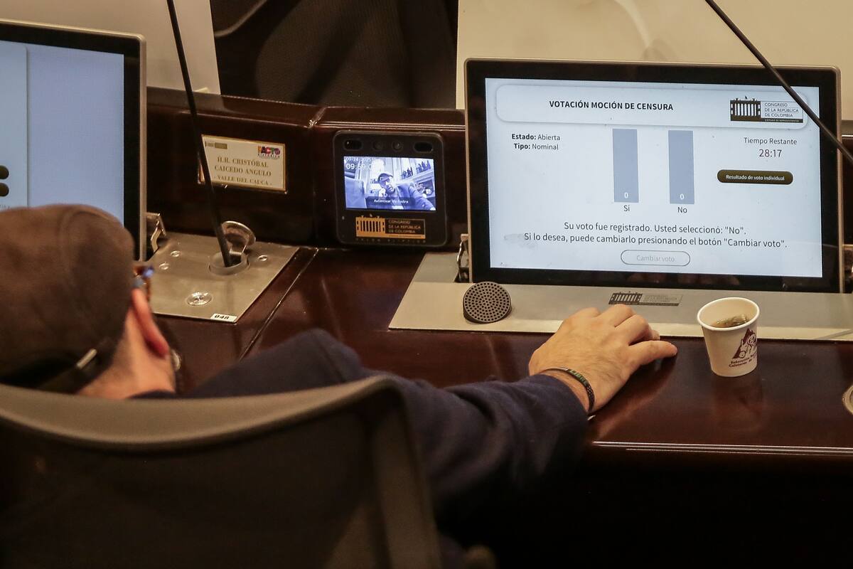 Plenaria de la Cámara de Representantes fue con 102 votos por el No y 20 por el Si, ha sido negada la moción de censura contra el ministro de Defensa, Pedro Sánchez. (Colprensa - Catalina Olaya)