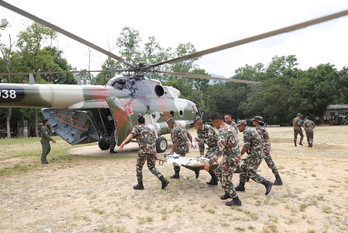 China reporta 558 desaparecidos tras devastadora riada en Nepal. // Foto: EFE/EPA/NEPAL ARMY / HANDOUT HANDOUT EDITORIAL USE ONLY/NO SALES