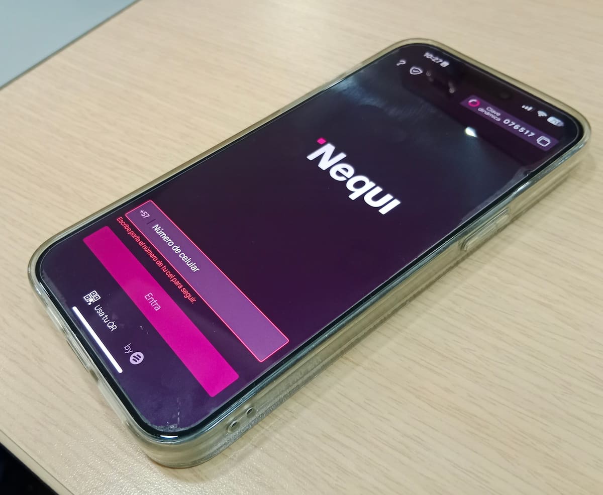 Nequi es una billetera digital o banco virtual que ofrece servicios financieros a través de una aplicación móvil. // Foto: El Universal